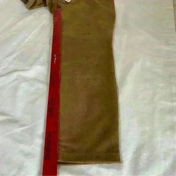 NWT Max Studio Faux Suede Leggings Pants Size XL Crop Ankle Brown Vicuna Pull On - Picture 3 of 9